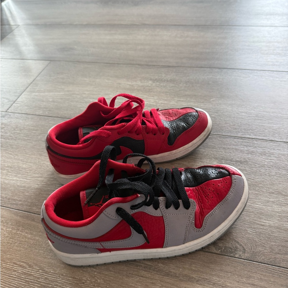 Nike Air Jordan Red, Grey and Black Sneakers